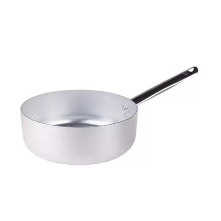Casseruola bassa in alluminio un manico inox cm. 26 - Agnelli