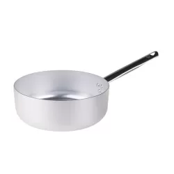 Casseruola bassa in alluminio un manico inox cm. 28 - Agnelli