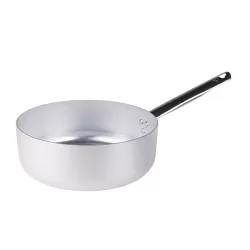 Casseruola bassa in alluminio un manico inox cm. 30 - Agnelli