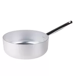 Casseruola bassa in alluminio un manico inox cm. 34 - Agnelli