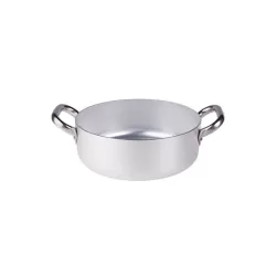 Casseruola bassa in alluminio con maniglie inox cm. 26 - Agnelli