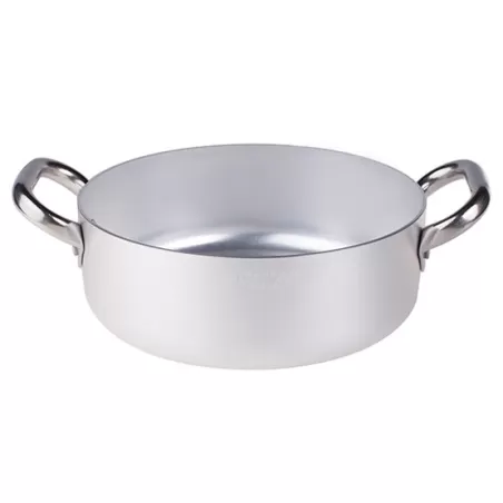 Casseruola bassa in alluminio con maniglie inox cm. 55 - Agnelli