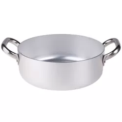 Casseruola bassa in alluminio con maniglie inox cm. 60 - Agnelli
