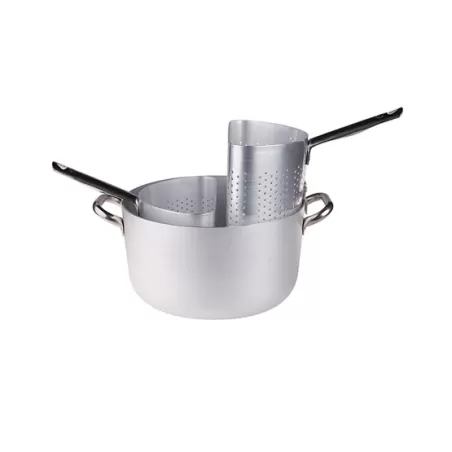 Casseruola in alluminio cm. 30 con due spicchi alti - Agnelli