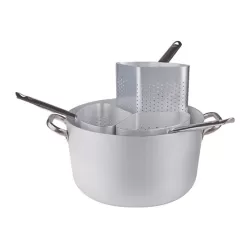 Casseruola in alluminio cm. 34 con tre spicchi alti - Agnelli