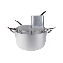 Casseruola in alluminio cm. 36 con quattro spicchi alti - Agnelli