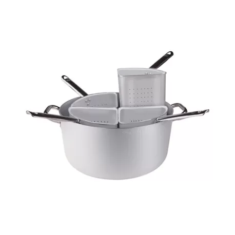 Casseruola in alluminio cm. 36 con quattro spicchi bassi - Agnelli