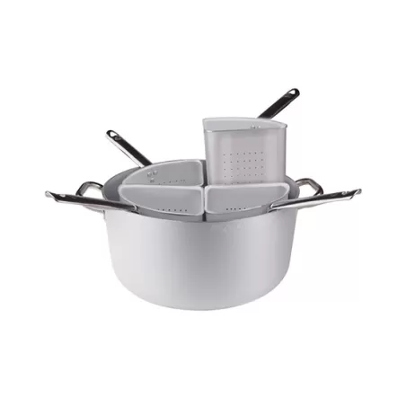 Casseruola in alluminio cm. 36 con quattro spicchi bassi - Agnelli