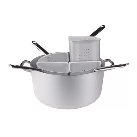 Casseruola in alluminio cm. 40 con quattro spicchi bassi - Agnelli