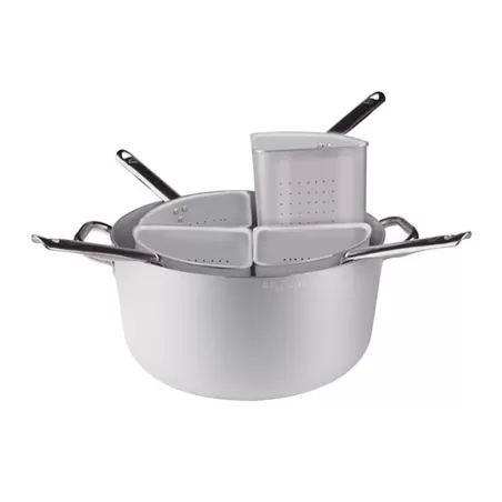 Casseruola in alluminio cm. 40 con quattro spicchi bassi - Agnelli