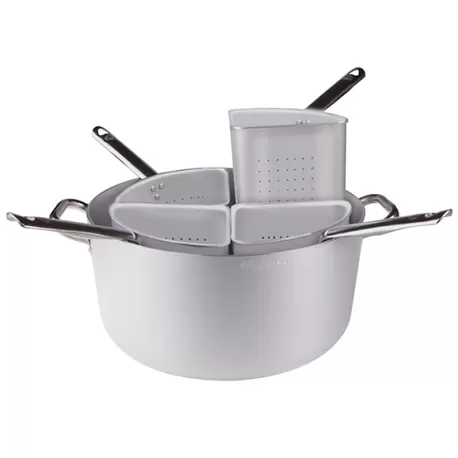 Casseruola in alluminio cm. 50 con quattro spicchi bassi - Agnelli