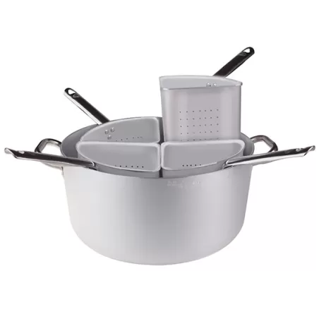 Casseruola in alluminio cm. 50 con quattro spicchi bassi - Agnelli