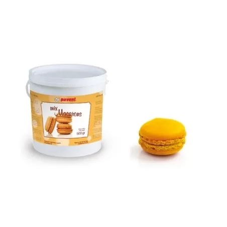 Preparato per macarons arancione 500 gr. - Pavoni