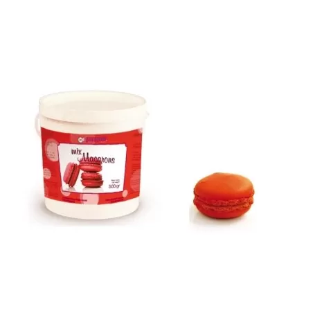 Preparato per macarons rosso 500 gr. - Pavoni