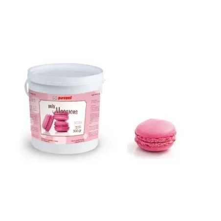 Preparato per macarons rosa 500 gr. - Pavoni