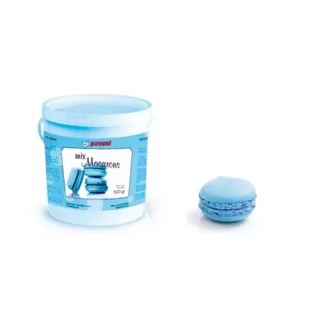 Preparato per macarons azzurro 500 gr. - Pavoni