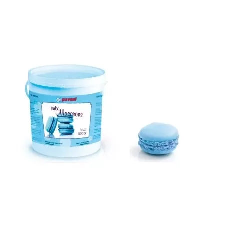 Preparato per macarons azzurro 500 gr. - Pavoni