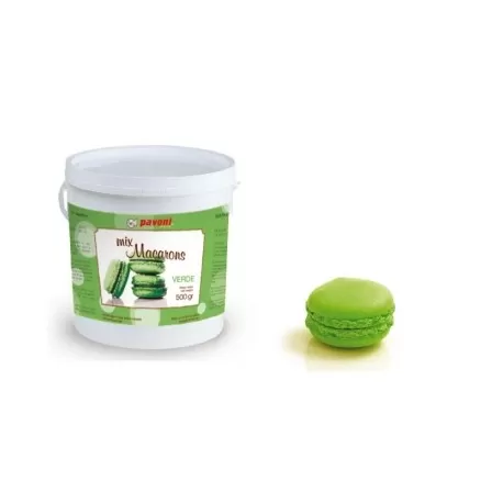 Preparato per macarons verde 500 gr. - Pavoni