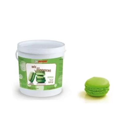 Preparato per macarons verde 500 gr. - Pavoni