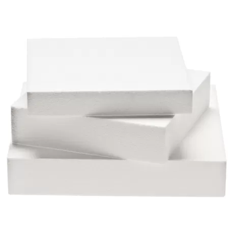 Quadrato in polistrolo Cm. 20x20x5 H. - Decora