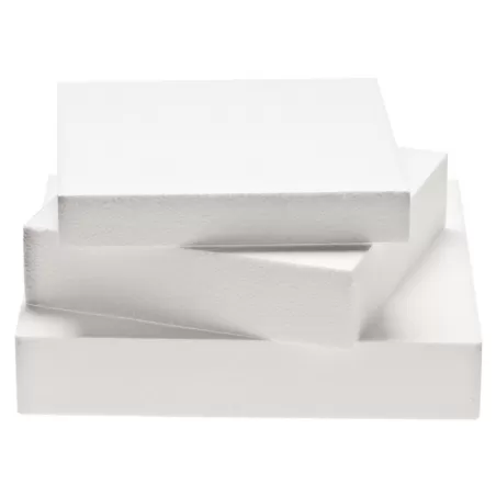 Quadrato in polistrolo Cm. 30x30x5 H. - Decora