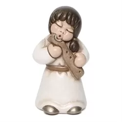Donna che suona il flauto presepe della famiglia, variopinto - Thun