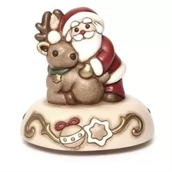 Carillon Babbo Natale con renna - Thun