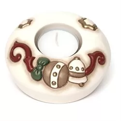 Porta tea-light campanella e palla natalizia - Thun