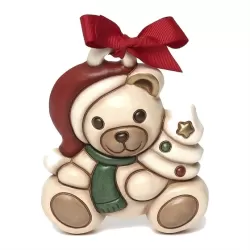 Mini formella Teddy Natale con albero - Thun