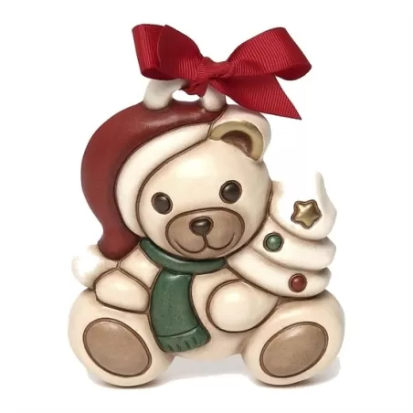 Mini formella Teddy Natale con albero - Thun
