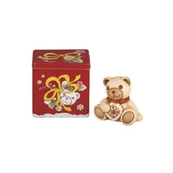 Teddy con biscotto + scatola in latta - Thun