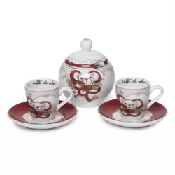 Confezione 2 tazzine espresso + zuccheriera Dolce Natale - Thun