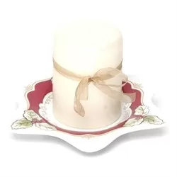 Candela con piattino Stella Dolce Natale - Thun