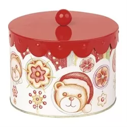 Scatola in latta grande Natale a Colori - Thun