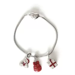 Confezione bracciale + 3 charms Christmas Teddy - Thun