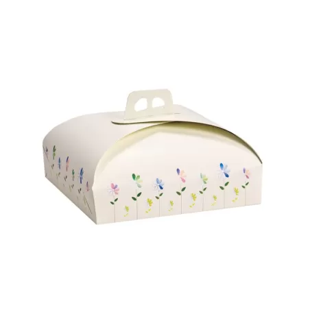 Scatola torta con manico Cm. 40x40x10 H. - Decora