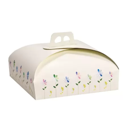 Scatola torta con manico Cm. 45x45x10 H. - Decora