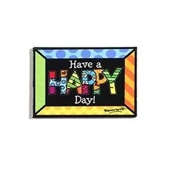 Calamita in metallo "Happy" - Romero Bbritto