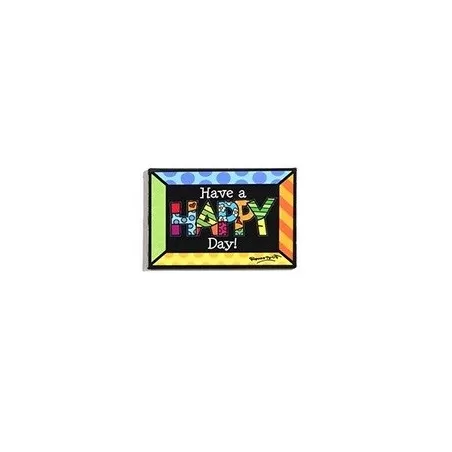Calamita in metallo "Happy" - Romero Bbritto