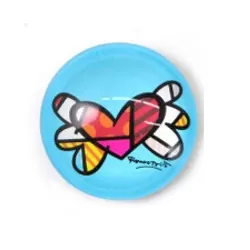 Calamita in vetro "Cuore Alato" - Romero Britto