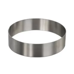 Fascia cerchio inox piena Ø Cm. 16x2 H. - Pavoni