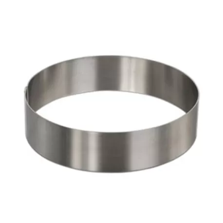 Fascia cerchio inox piena Ø Cm. 16x2 H. - Pavoni