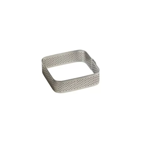 Fascia quadrata inox microforata Cm. 15x15x2 H. - Pavoni