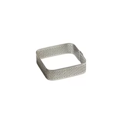 Fascia quadrata inox microforata Cm. 15x15x3,5 H. - Pavoni