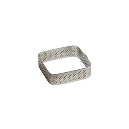 Fascia quadrata inox microforata Cm. 15x15x3,5 H. - Pavoni