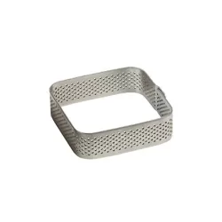 Fascia quadrata inox microforata Cm. 19x19x3,5 H. - Pavoni
