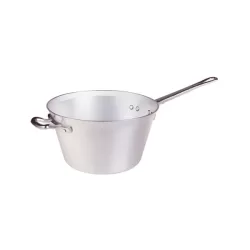 Paiolo per polenta in alluminio un manico cm. 26 - Agnelli