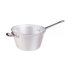Paiolo per polenta in alluminio un manico cm. 30 - Agnelli