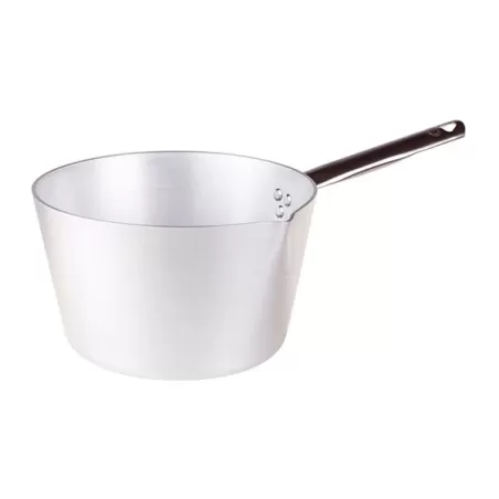 Casseruola conica con becco e manico inox cm. 22 - Agnelli