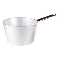 Casseruola conica con becco e manico inox cm. 24 - Agnelli